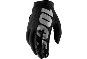 Мотоперчатки подростковые 100% Brisker Youth Glove Black/Grey XL (10016-057-07)_0