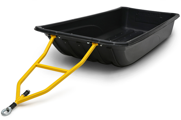 Сани волокуши с обвязкой и полозьями Тайга-2100 (2100x800x300) для снегохода, мотобуксировщика, рыбалки, охоты. Ширина дна 550. pitbikemarket.ru