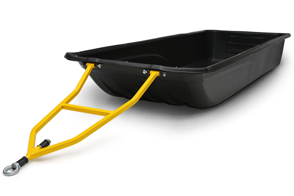 Сани волокуши с обвязкой (без полозьев) Тайга-2300 (2300x800x300) для снегохода, мотобуксировщика, рыбалки, охоты. Ширина дна 550. pitbikemarket.ru